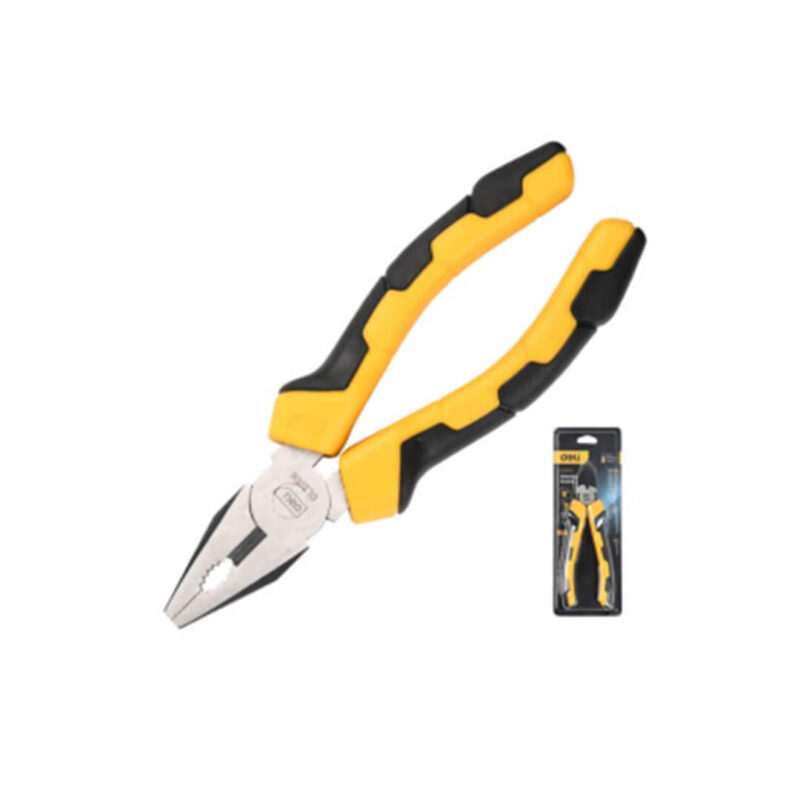 Pinza combinada 6" amarillo/negro