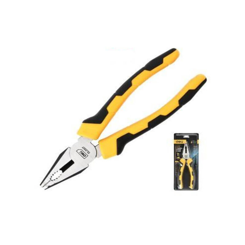 Pinza combinada 7" amarillo/negro