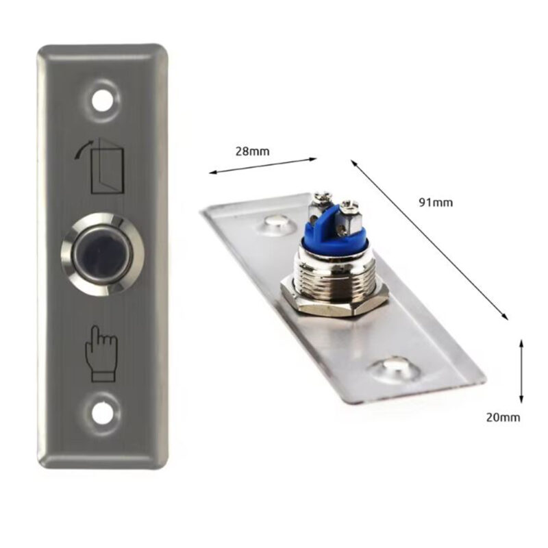 Pulsador metálico pequeño