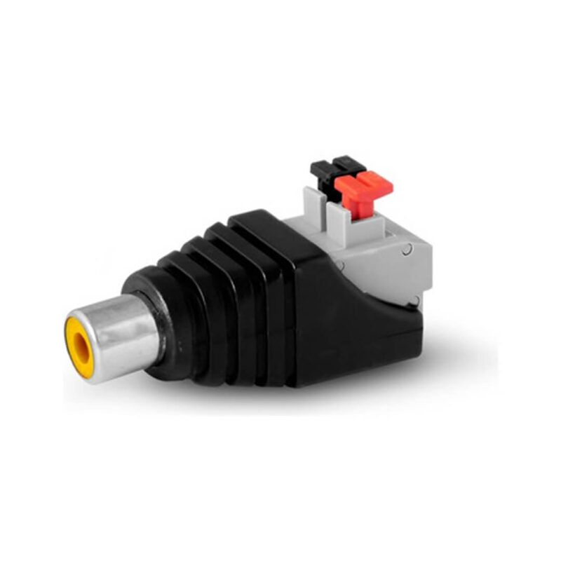 Ficha RCA hembra presión