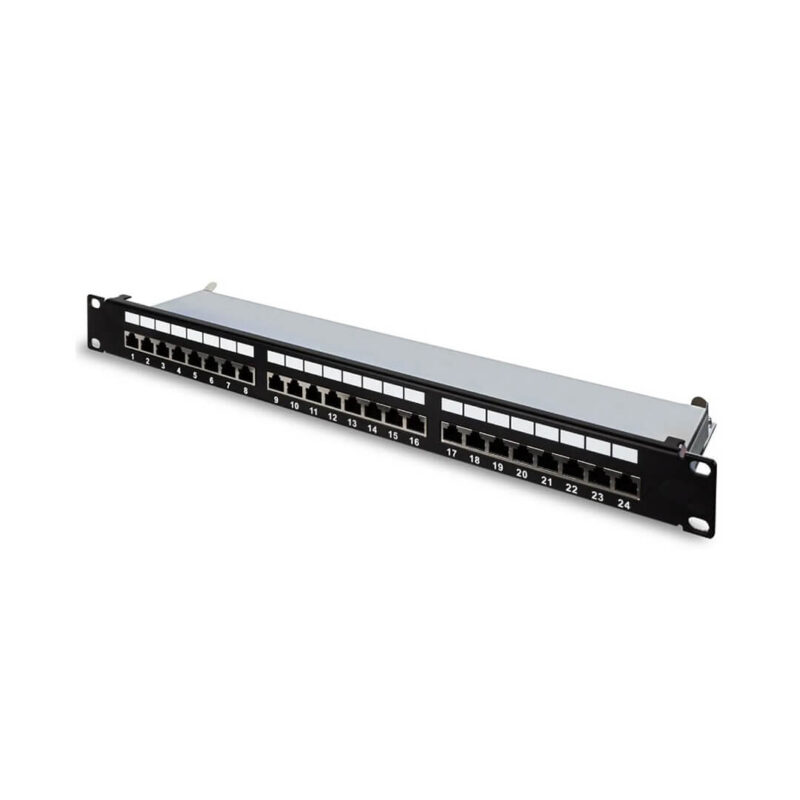 Patch panel, 24 puertos. 19” UTP CAT6